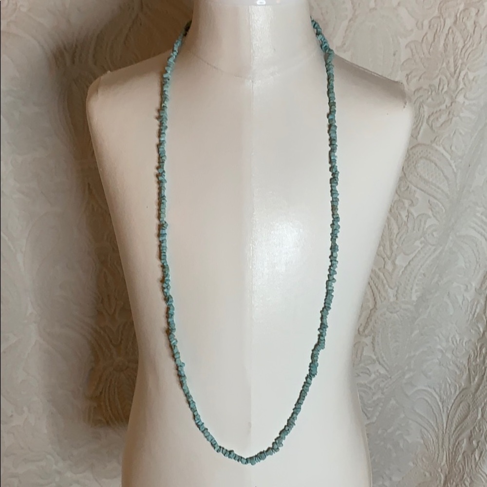 Turquoise long necklace